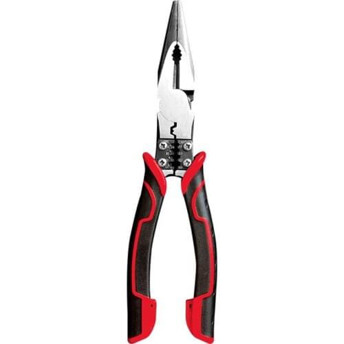 Needle Nose Pliers Multi-Function Pliers 4 In 1 Wire Cutters Wire Stripper Electrical Wiring Work Cable Cutter 8In