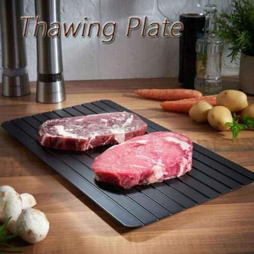 Fast Defrosting Tray Froze Food Meat Fruit Fish Sea Food Quick Defrosting Plate Kitchen Supplies Thaw Plate For Meat Food