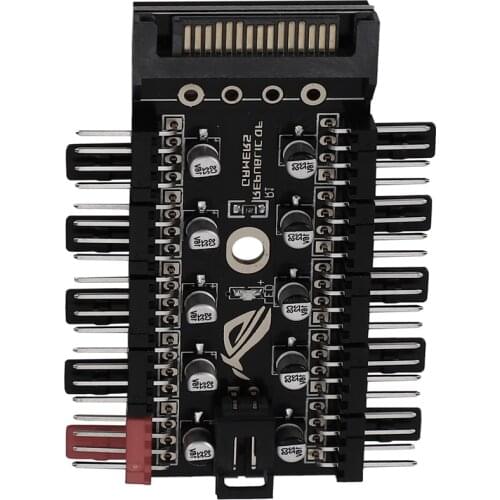Motherboard 4-Pin PWM Hub FAN HUB Computer Temperature Control Speed Control Panel Chassis 4Pin Fan Extension Cable