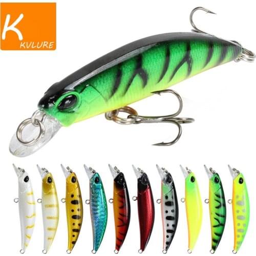 Slowly Sinking Minnow Fishing Lure 65mm 4g Artificial Japan Hard Bait Bass Pike Wobblers Crankbait Carp Fishing