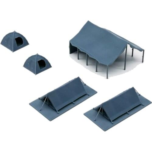 Outland Models Military Scenery Structure Camping Tent Set 1:87 HO Scale
