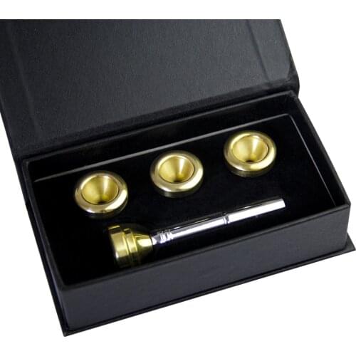 MUKU Trumpet Accessories 1-1 2C 7C 5C 3C Size Trumpet Mouthpiece Copper Gold 1 set With box Musical instrument accessories