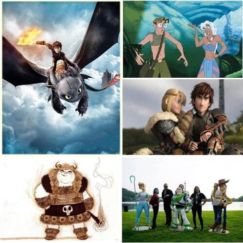 Disney Princess 5D Diy Diamond Painting Square/Round Inlaid Diamond Painting Cross Stitch Home Decoration Painting New Gift