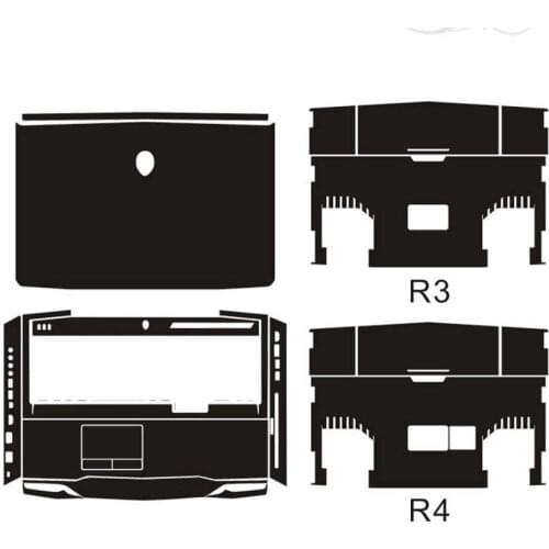 KH Laptop Sticker Skin Decals Cover Protector Guard for Dell Alienware M17X R3 R4 2012 old model