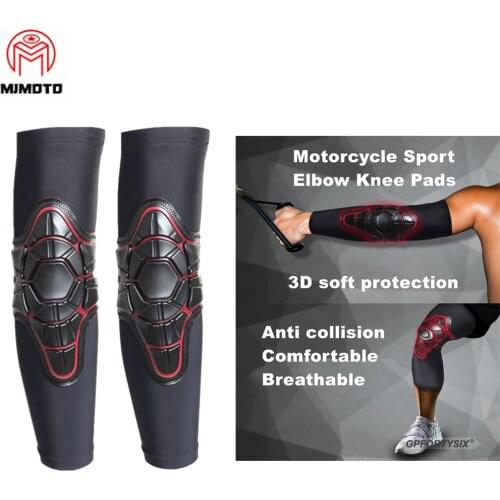 Ice Silk Motorcycle Elbow Knee Pads MTB DH ATV Motocross Knee Guard Protector Off-road Racing Cycling Knee Pads Elbow Protective