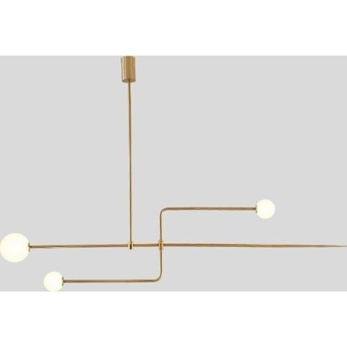 Nordic Linear Art Chandelier Led Glass Ball Pendant Lamp Living Room Pendant Dining Room Lights Home Decor Hanging Lights G9bulb