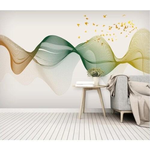 Custom photo 3d wallpaper Modern minimalist chinese style abstract lines room home decor 3d wall room murals wallpaper landscape