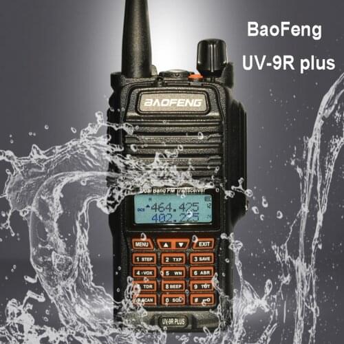 Baofeng UV-9R PLUS Walkie Talkie 4800mAh 10W Waterproof UHF VHF Radio Ham CB Radio Station HF Transceiver UV9Rplus two way radio
