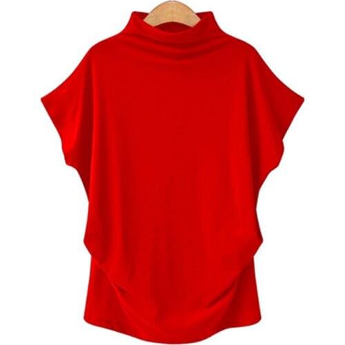 Cross-border for wish hot selling Amazon hot selling 2018 loose-fit turtle-neck base shirt currently available womens clothing