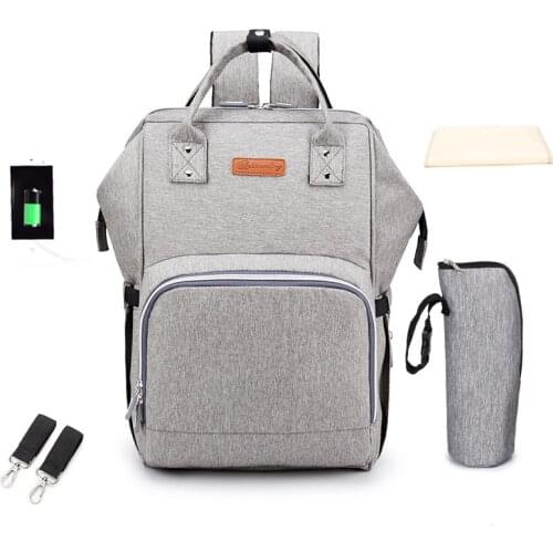 Backpack Diaper Bag Large Capacity Impermeable Multi-Function Maternity Bag Baby Care Bag Outdoor Travel Diaper Bags