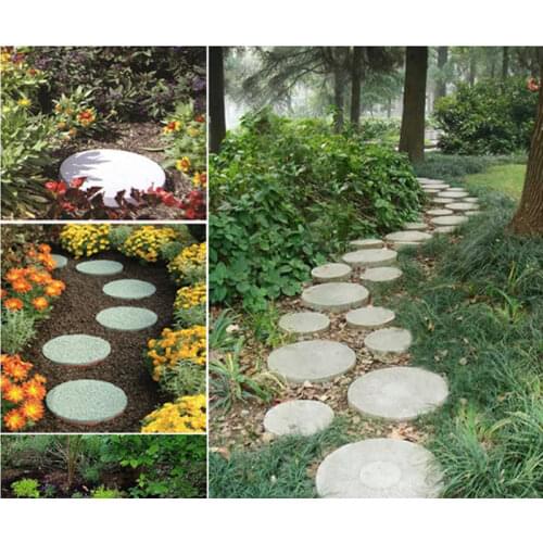 Garden DIY Plastic Mold Path Pavement Model Concrete Stepping Stone Cement Brick Maker CFE