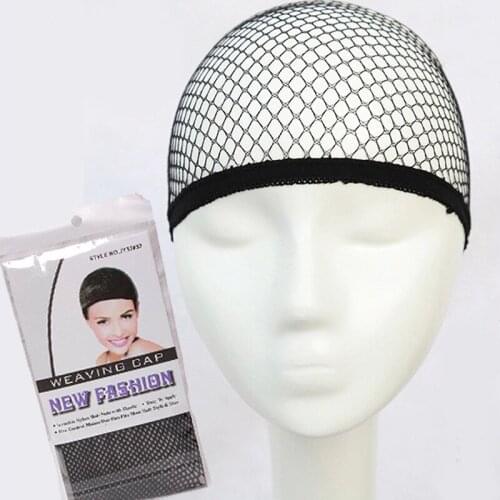 Top Sale Hairnets good Quality Mesh Weaving Black Wig Hair Net Making Caps Weaving Wig Cap & Hairnets