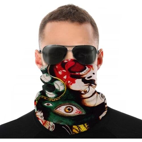 Suehiro Maruo Horror Japan Anime Scarves Neck Face Mask Fashion Tube Mask Tubular Bandana Protective Headwear Cycling Camping