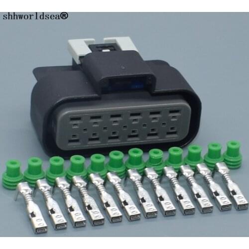 Shhworldsea 12pin 2.8mm auto connector electrical waterproof plug wire connectors plug 15326910