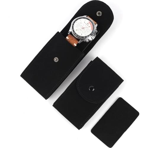 Special PU Suede Leather Customize Envelope Folded Watch Bag Pouches Jewelry Package Presents Bags