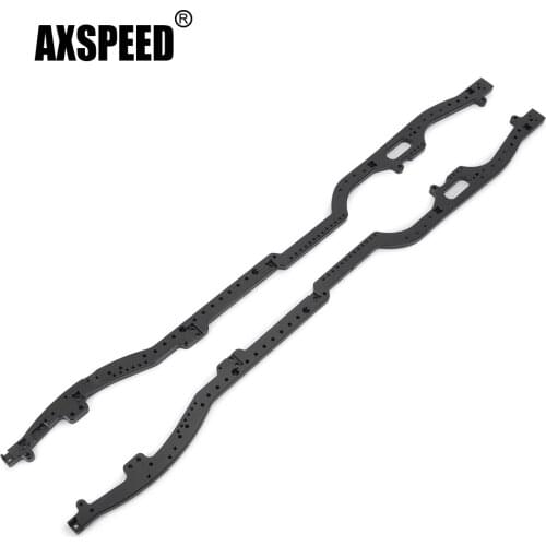 AXSPEED 1Pair Steel 6x6 Chassis Frame Rails for Axial SCX10 II 90046 90047 1/10 RC Crawler Car Upgrade Parts Accessories