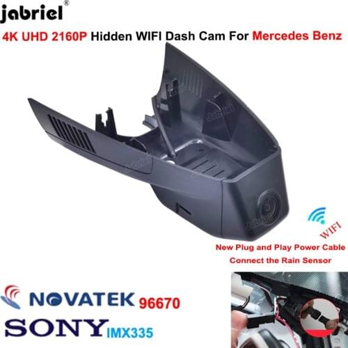 New Wifi 4K 2160P Dash Cam Car DVR Cameras for Mercedes Benz CLA w117 GLA x156 A Class w176 w177 180 200 220 250 180d 200d 220d