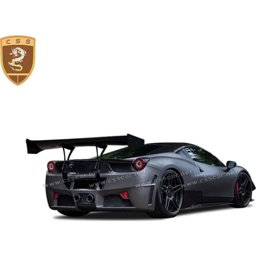 Factory Price Real Carbon Fiber Rear Spoiler SVR Wing For Ferrari 458