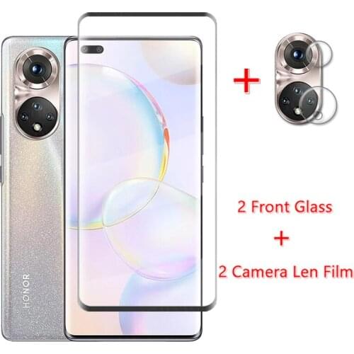 Tempered Glass for Honor 50 Pro Glass for Honor 50 Pro Film Screen Protector HD Camera Len Film for Honor 50 Pro