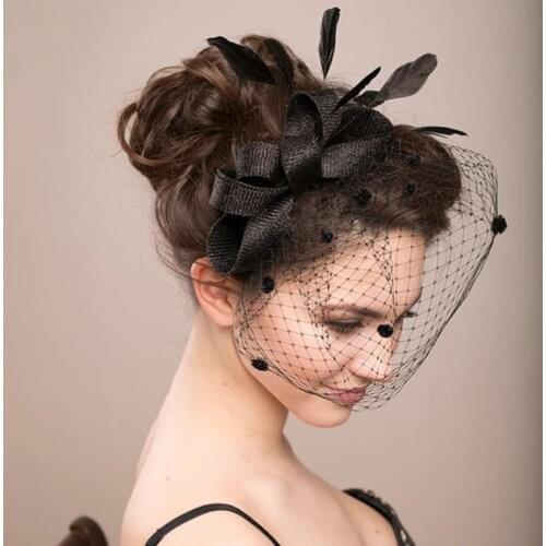 Headdress for Women Veils Design Bow Shape for Wedding Party Hair Accessories LL@17
