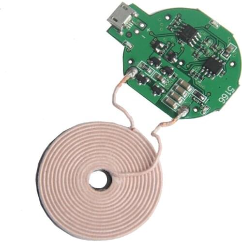 1Set New Mini Mini Wireless Charging Transmitter Module Mini PCBA Coil QI Universal Android For Apple Solution