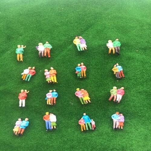 100pcs/lot 2018 new architecture model ho Siamese figure for building model maker ho train layout