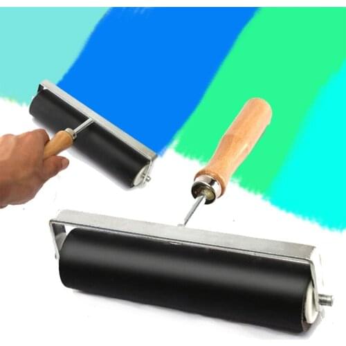 3Pcs/ Set 3 Sizes 5/10/15cm Hard Rubber Roller Stainless steel Printing Ink Lino Artists Artists Art Craft Tool Paint Tool Sets