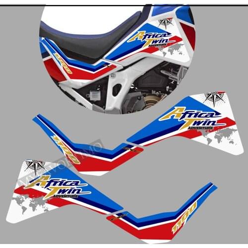 Africa Twin Adventure Sport Wind Deflectors Visor Set Stickers For Honda CRF1100 CRF 1100L L1 L2 Decal Kit Side Tank Pads 2020