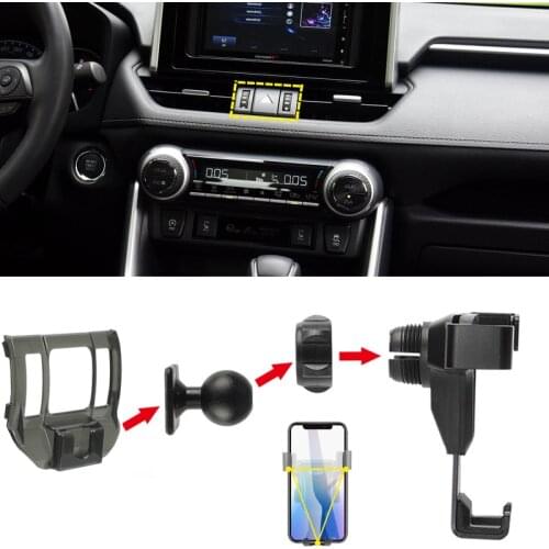 Car Accessories for Toyota RAV4 XA50 2019 2020 Car Air Vent Mount Smartphone Holder Stand Mobile Phone Stable Cradle