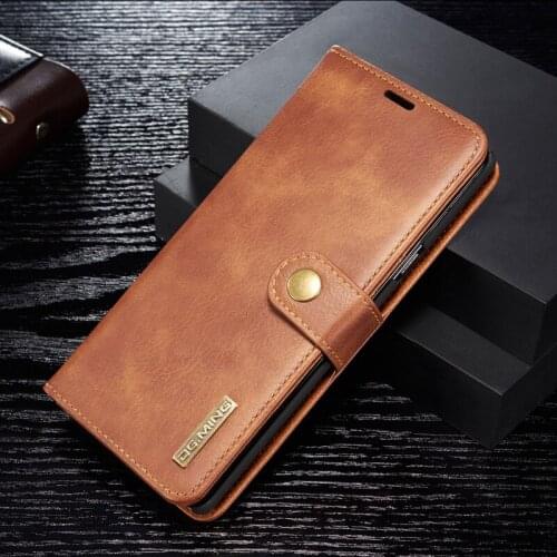 DG.MING Business Wallet Case For Samsung S10 S10 Plus Card Slot Flip Leather For Samsung Galaxy S10E Vintage cover luxury
