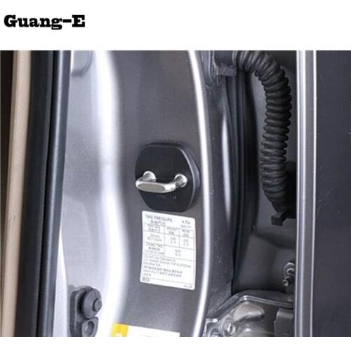For Kia Sorento L 2015 2016 2017 Car Latch Stop Anti Rust Water Proof Door Lock Keys Key Protection Buckle Panel Part 4pcs