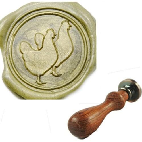 Chickens Seal Wax Kit,Vintage Wax Badge Seal Stamp Kit Wax Set Tool Gift,custom
