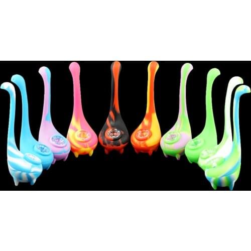 Dinosaur design smoking pipe silicone smoke pipes tobacco pipe hand pipe portable smoking pipe