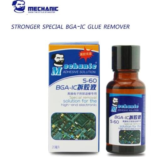 Newest MECHANIC 20ml Super strong special BGA-IC CPU Adhesive Glue Removing for iPhone Sumsung xiaomi cell phone repair