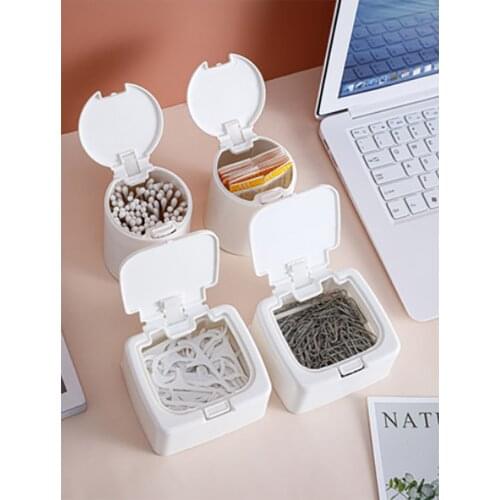 Rangement Plastic Jar контейнер для хранения сахарница Storage баночки специй Desktop Storages Lid Cotton Swab Box Bucke Candle