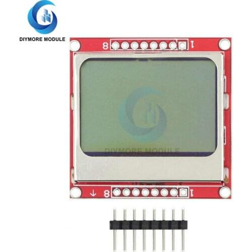 Smart Electronics LCD Module Display Monitor adapter PCB 84*48 84x84 lcd 5110 Nokia 5110 Screen for Arduino