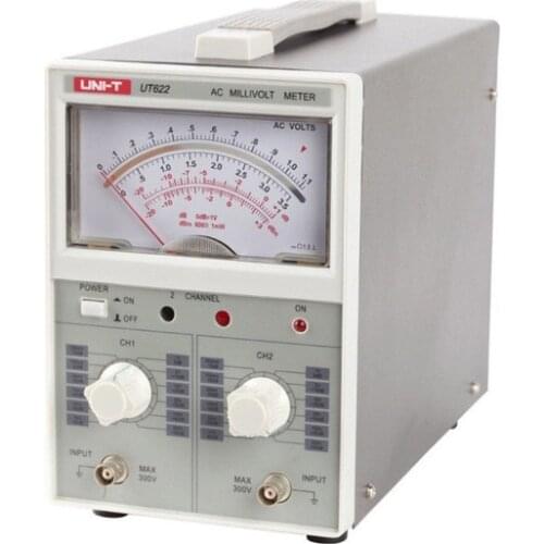UNI-T UT622 Dual Channel AC Digital Voltmeter / Millivolt Meter AC Millivoltmeter UT-622