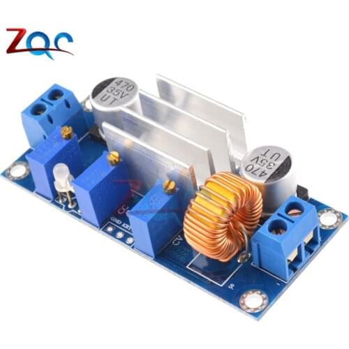 XL4005 4.5V-30 V 5A Max DC-DC Step Down Buck Power Supply Module Adjustable CC/CV Lithium Charger Board for Arduino