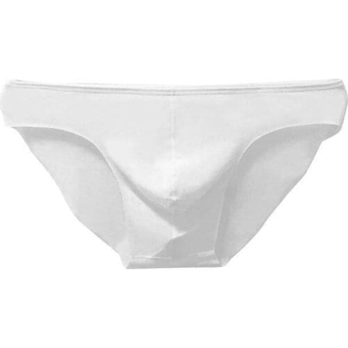 Men Seamless Underwear basic Sexy pants Soft Brief Y-Front Briefs Mid Waist One Piece Transparent Breathable Thong Panties 2021