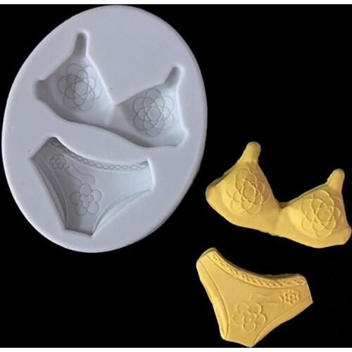 Minsunbak Womens cute underwear Swimwear Silicone mold Sex cake decoration fondant tools