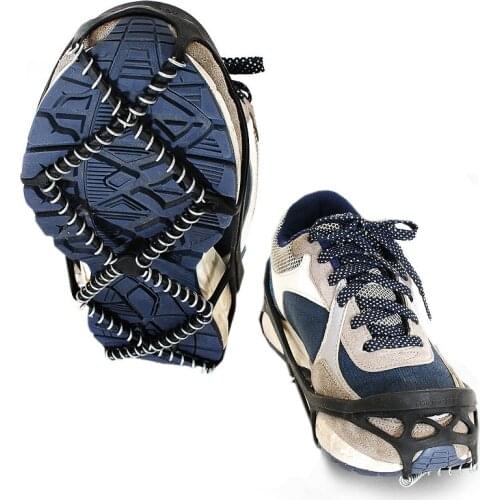 1 Pair Non-slip Crampons Ice Grip ice snow route camping Outdoor Sports Shoe Cover Walk Traction Cleats ice Crampon Shoe Covers