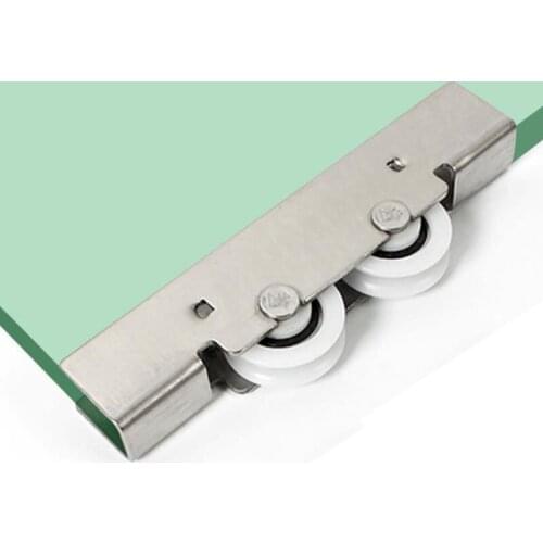12mm Frameless Balcony Sliding Glass Door Plastic Steel Window Pulley Shower Room Concave Wheel Muted Nylon Roller Hardware Part