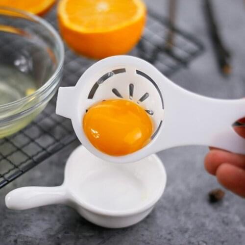 3Pcs/lot egg white separator DIY portable safety plastic egg processing spoon funnel yolk separate home kitchen cooking gadget