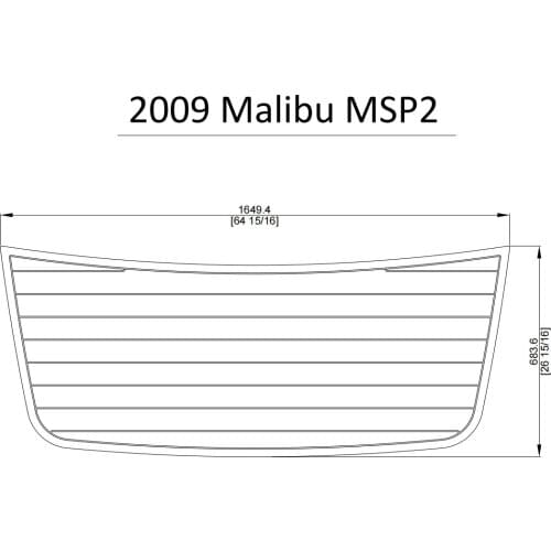 2009 Malibu MSP2 Swim Platform Pad Boat EVA Teak Decking 1/4" 6mm