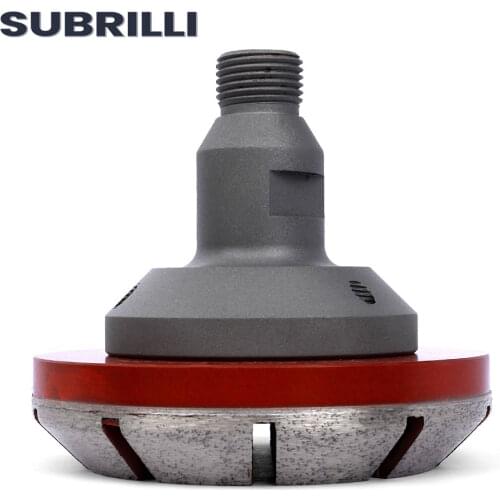 SUBRILLI diamond grinding wheels with 1/2 Gas flange adaptor CNC router bit profiling wheel abrasive grinding tool