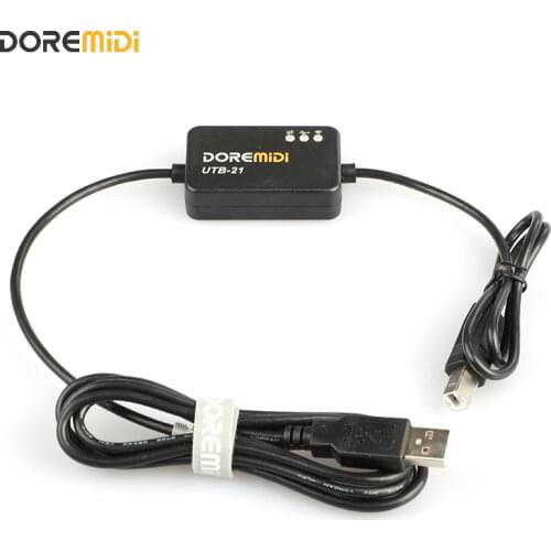 DOREMiDi USB MIDI To Wireless Bluetooth MIDI Adapter Wireless MIDI USB Cable With indicator For YAMAHA MIDI Device