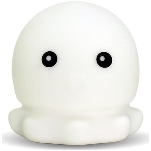 Childrens bedroom decorations animal cute silicon bedside colourful lamp for kids night light