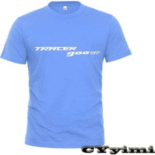 For Yamaha Tracer 900 Gt T Shirt Men New LOGO T-shirt 100% Cotton Summer Short Sleeve Round Neck Tees Male