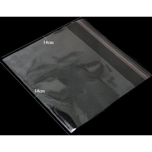 Hot sales 200pcs 14*14cm Clear Mini Small plastic bags for jewelry Self Adhesive Seal OPP Package bag PDC02-05