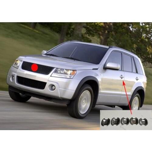 Chrome ABS Style Side Door Handle Bowl Cover Trim for 2006-2013 Suzuki Grand Vitara 5PCS